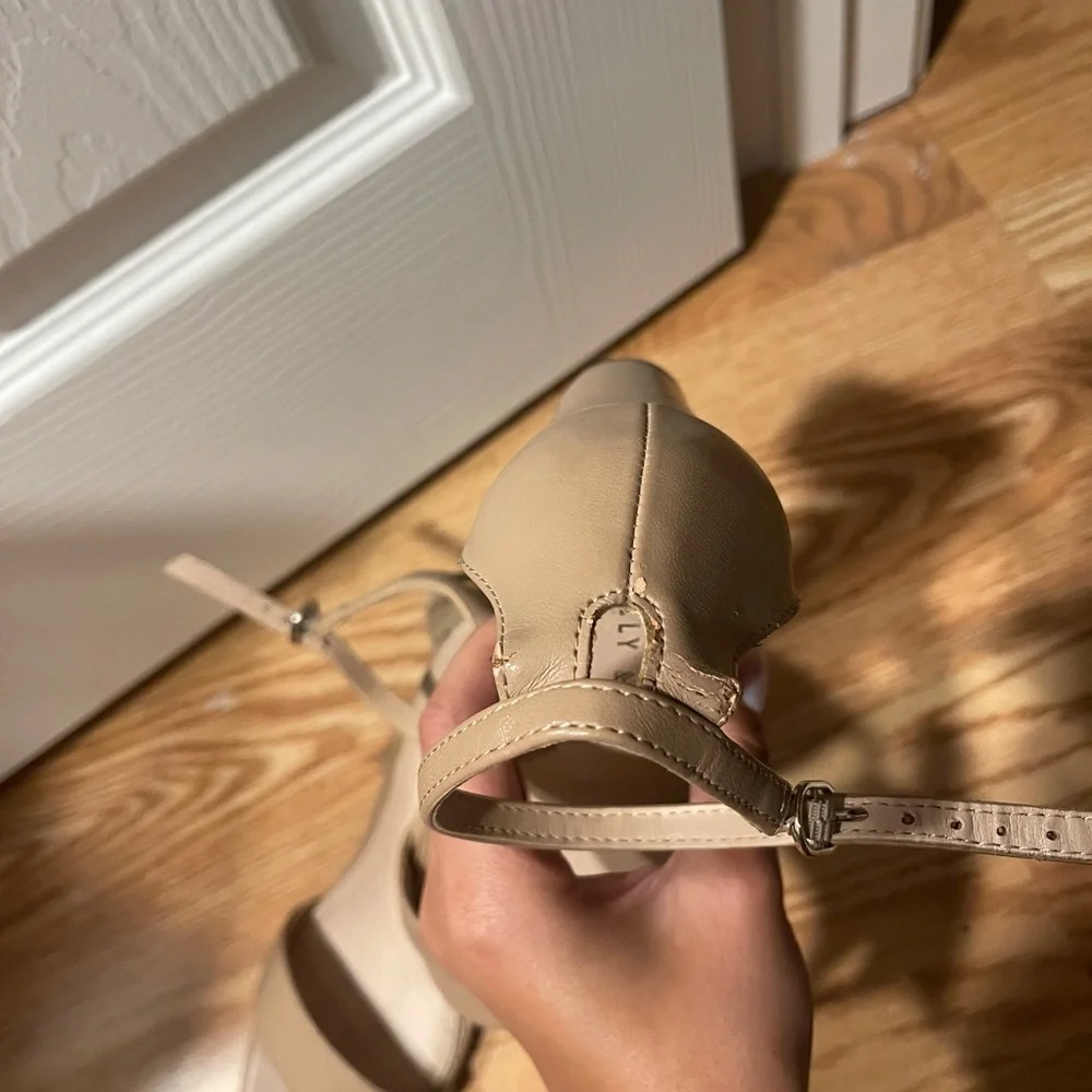 Kelly & Katie Nude Strap Heels - Picture 3 of 5